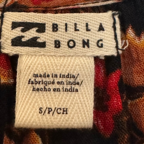 Women’s Billabong Hearts Desire Long Sleeve Floral Mini Dress: Size Small - Picture 7 of 8